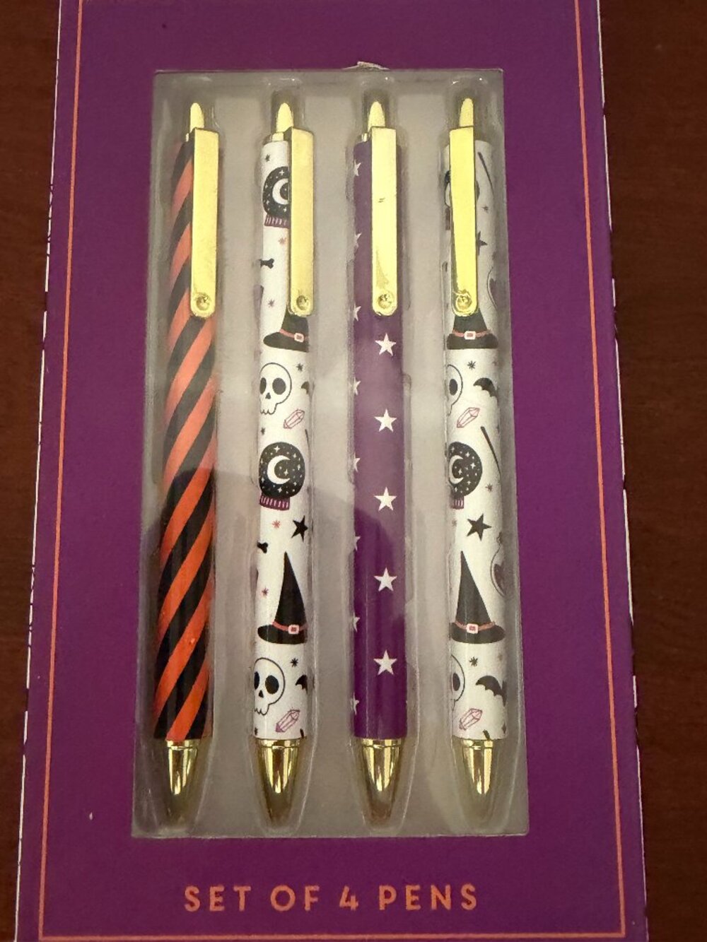 Paper Studio Set of 4 Halloween Themed Writing Pens